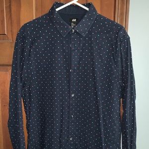 H&M Long Sleeve Button Shirt (sz Large)